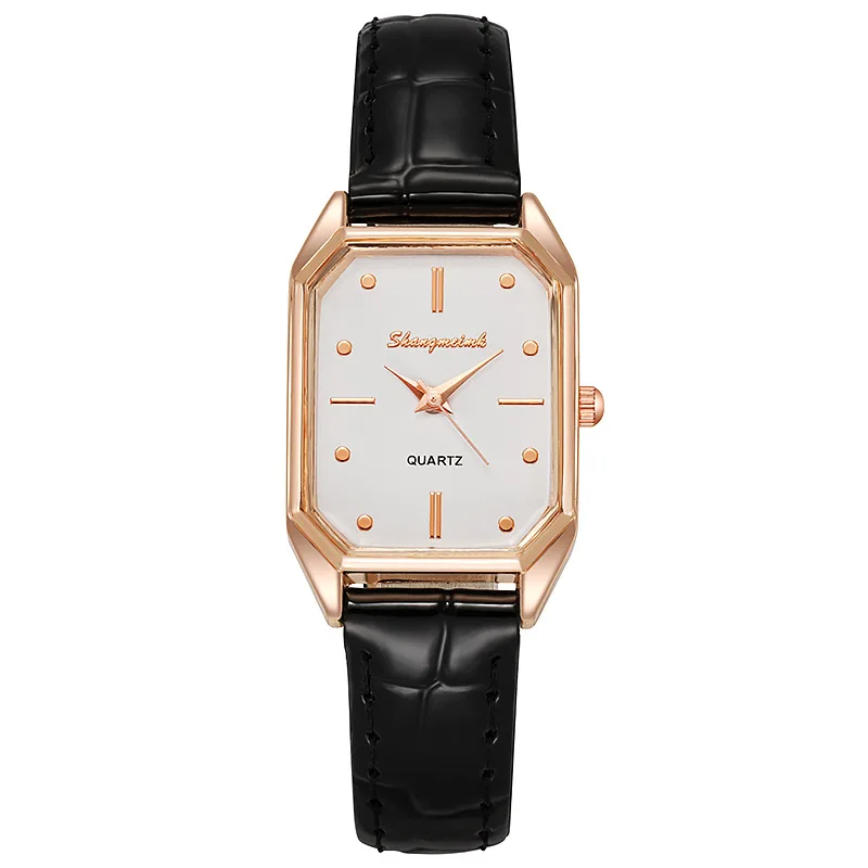 

Leather Band Elegant Dress Party Watches for Women Luxury Ladies Square Ladies Quartz Watch Travel Wristwatch Montre Femme Reloj