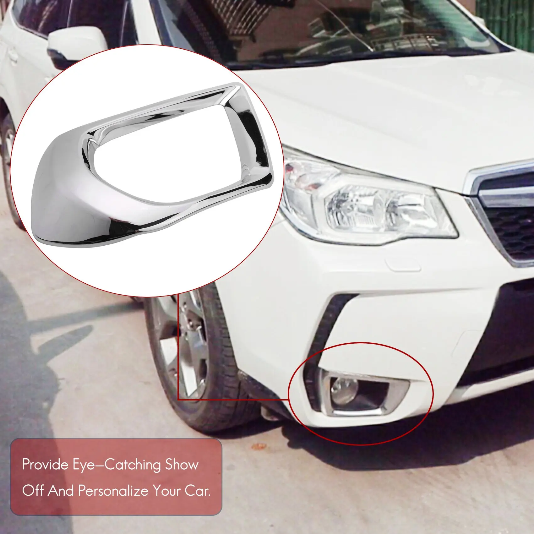 Хромированная передняя противотуманная фара для Subaru forester SJ 2014 2015 2016