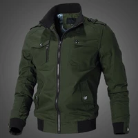 spring autumn men bomber jacket fashion casual windbreaker jacket coat mens new hot outwear stand slim military jacket mens