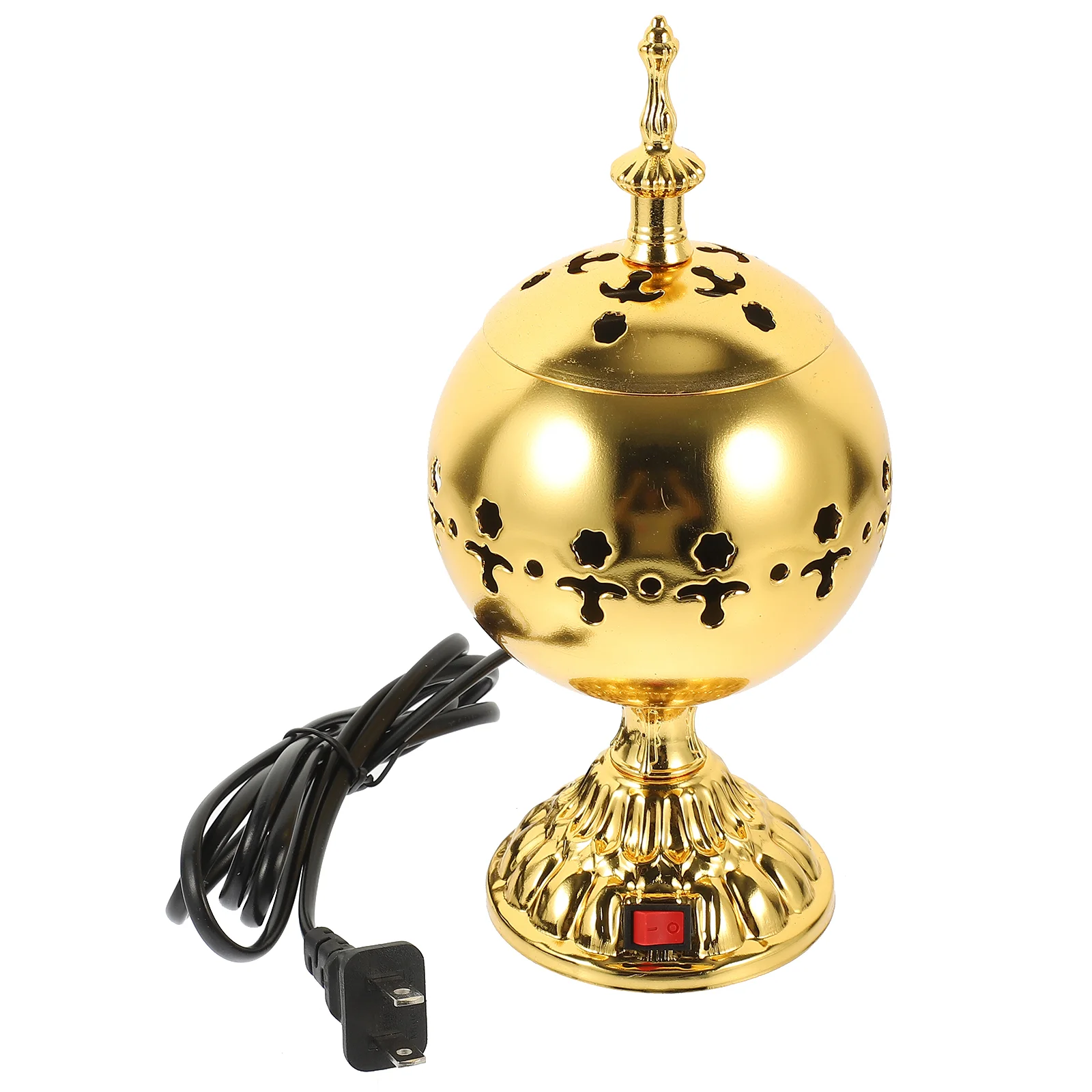 

Electric Metal Arabian Burner Desktop Censer Burner Home Decoration Vintage Aroma Burner