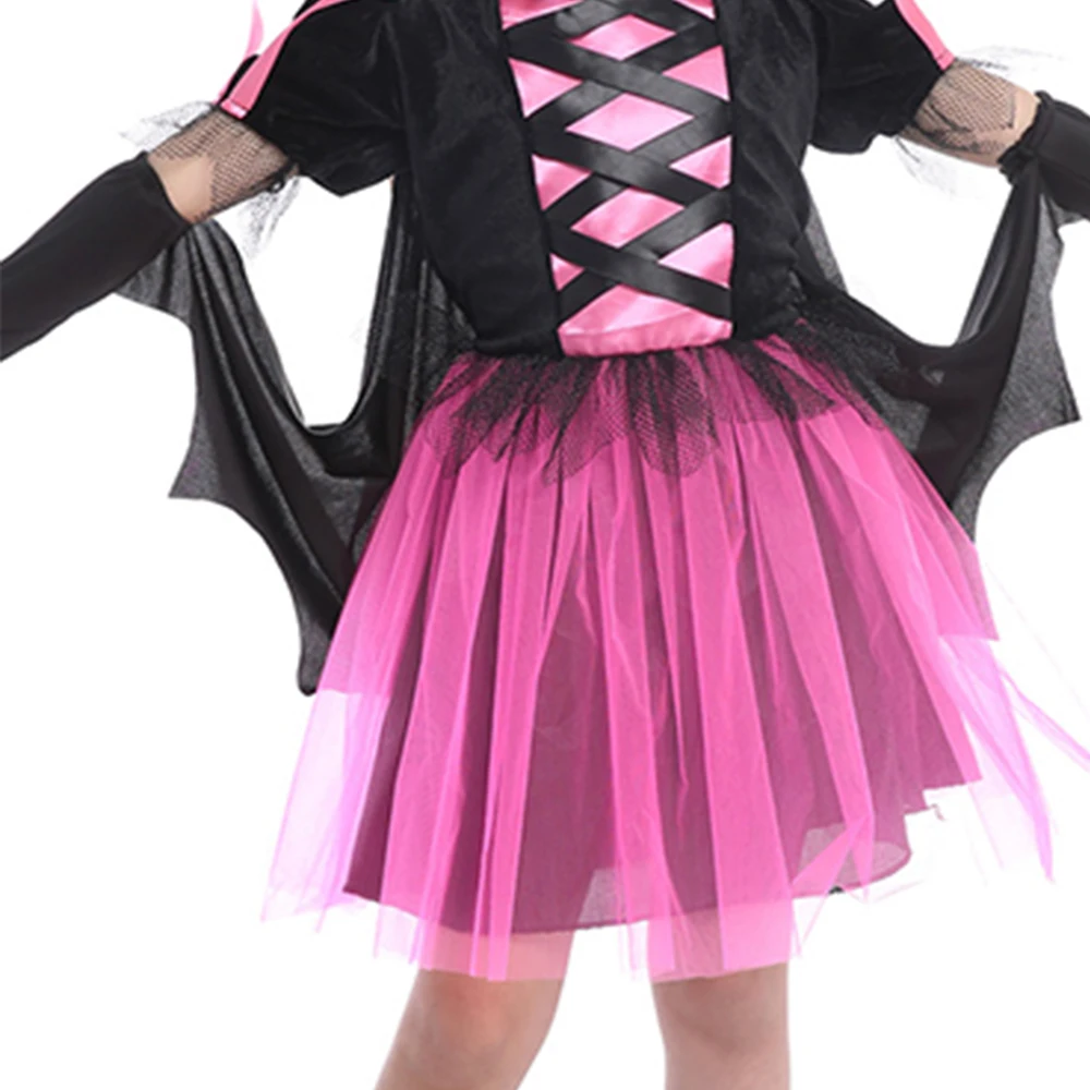 Костюмы На Хэллоуин Для Детей Платье Тему Ведьмы Девочек С Крыльями Летучей Мыши