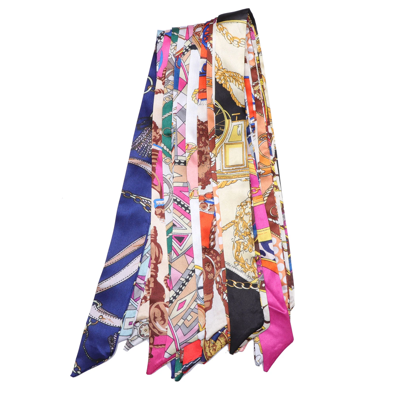 16 шт. сумка шелковый шарф с принтом головной платок маленькая атласная шаль