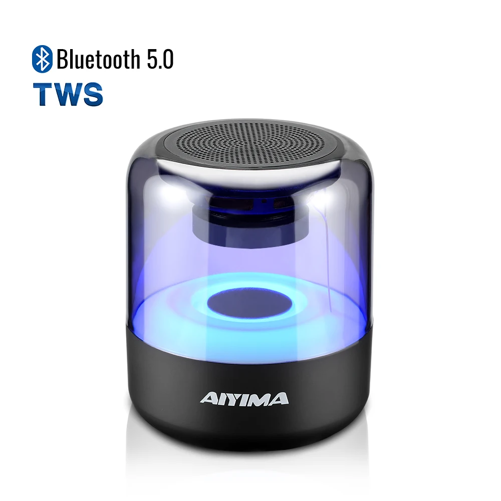 AIYIMA аудио портативный мини беспроводной TWS Bluetooth 5.0 динамик сабвуфер