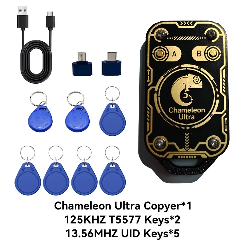 Фото Обновленный считыватель-копировщик RFID/NFC карт Chameleon Ultra V3.0 «Всё в одном» 125 кГц 13,56 МГц с брелоками №2