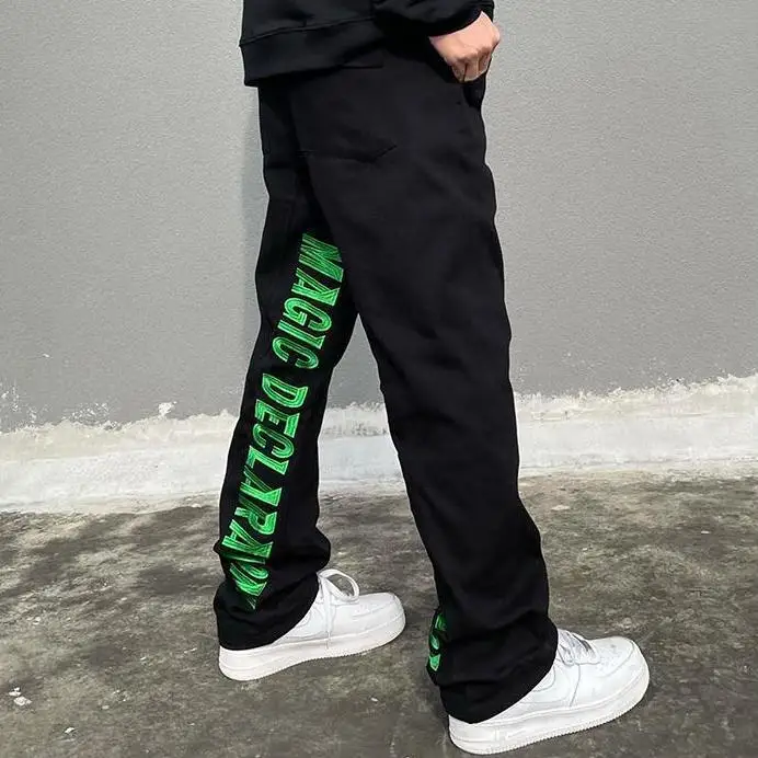 Брюки мужские и женские прямые свободного покроя