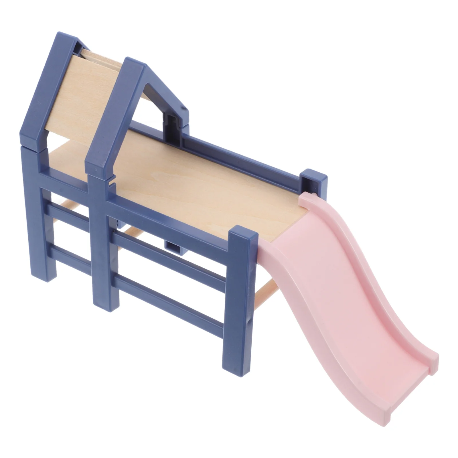 Миниатюрный кукольный домик детская горка ролевая игра игрушка мини-игровая