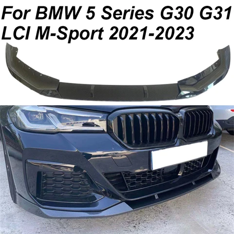 Губки переднего бампера для BMW G30 G31 LCI M Sport 5 серии 520i 520d 530i 530d M550i 2020-2023 Бампер спойлер сплиттер передние губы