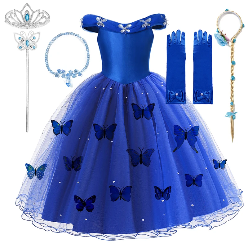 Платье принцессы Диснея Жасмин для девочек детская карнавальная одежда на день