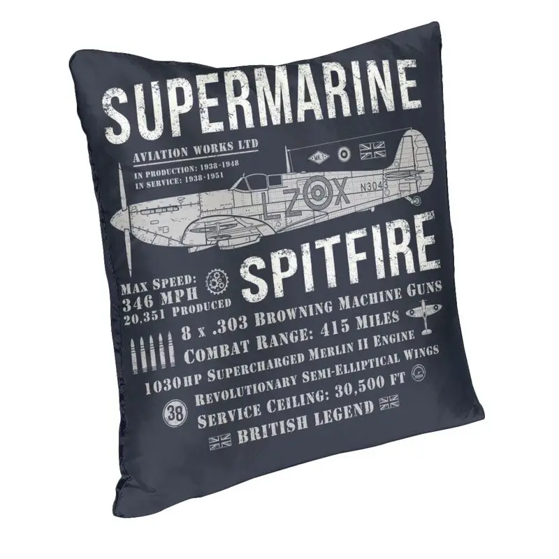 Наволочка для подушки в винтажном суперморском стиле размером 40x40 мягкая