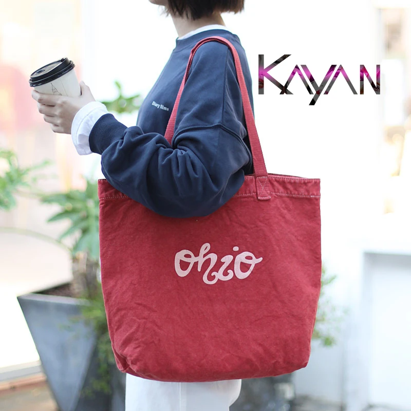 Fashion Trend Letter Print Women canvas shoulder bag casual large-capacity Ladies Shopping Student handbag