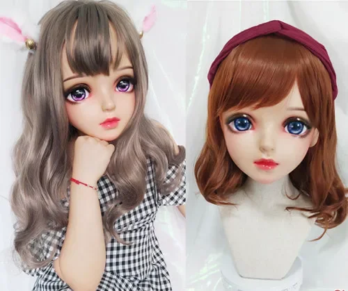 (НОВИНКА-158) Женские силиконовые маски из смолы Хэллоуин Вечеринка BJD Кукла