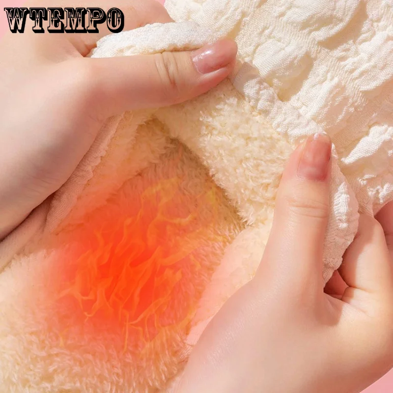 WTEMPO Cotton Slippers Autumn Winter Warm Non-slip Plush Slides Couples Indoor Soft Silent Cute Cotton Shoes Wholesale