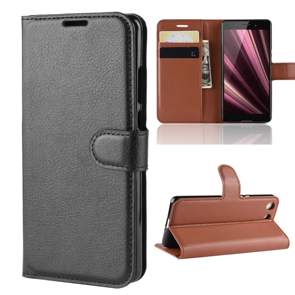 

2022 Чехол-бумажник с отделением для карт чехлы для телефонов Sony Xperia XZ4 / XZ4 компактный кожаный защитный чехол