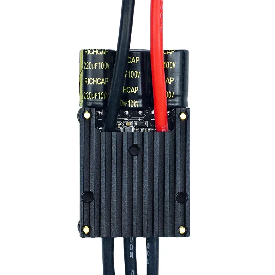 Фото FLIPSKY Mini FSESC6.7 70A с алюминиевым анодированным радиатором, бесщеточный регулятор скорости с открытым исходным кодом для электроскейтбордов и серфбордов №2