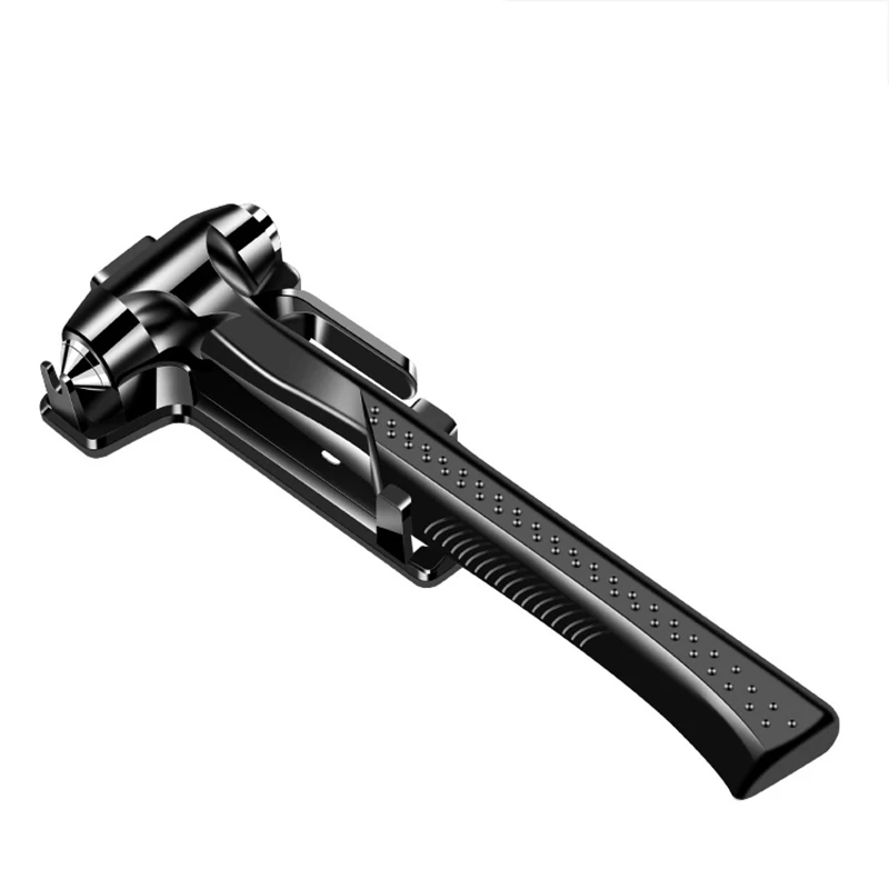 

Car Supplies Car Safety Hammer Tool With Base Car Window Breaker With Cutter Life-Saving Hammer BIN