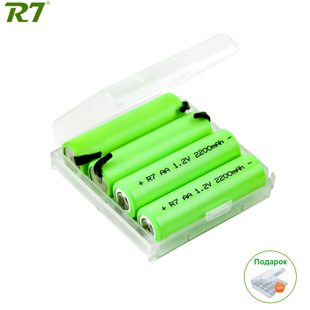Перезаряжаемая батарейка AA 1 2 в никель-металлогидридные батарейки 2200 мАч со