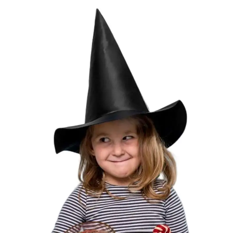 

Women Witch Hat Oxford Fabric Women Black Wizard Hats Witch Costume Decor Hanging Witch Hats Floating Witch Hats For Halloween