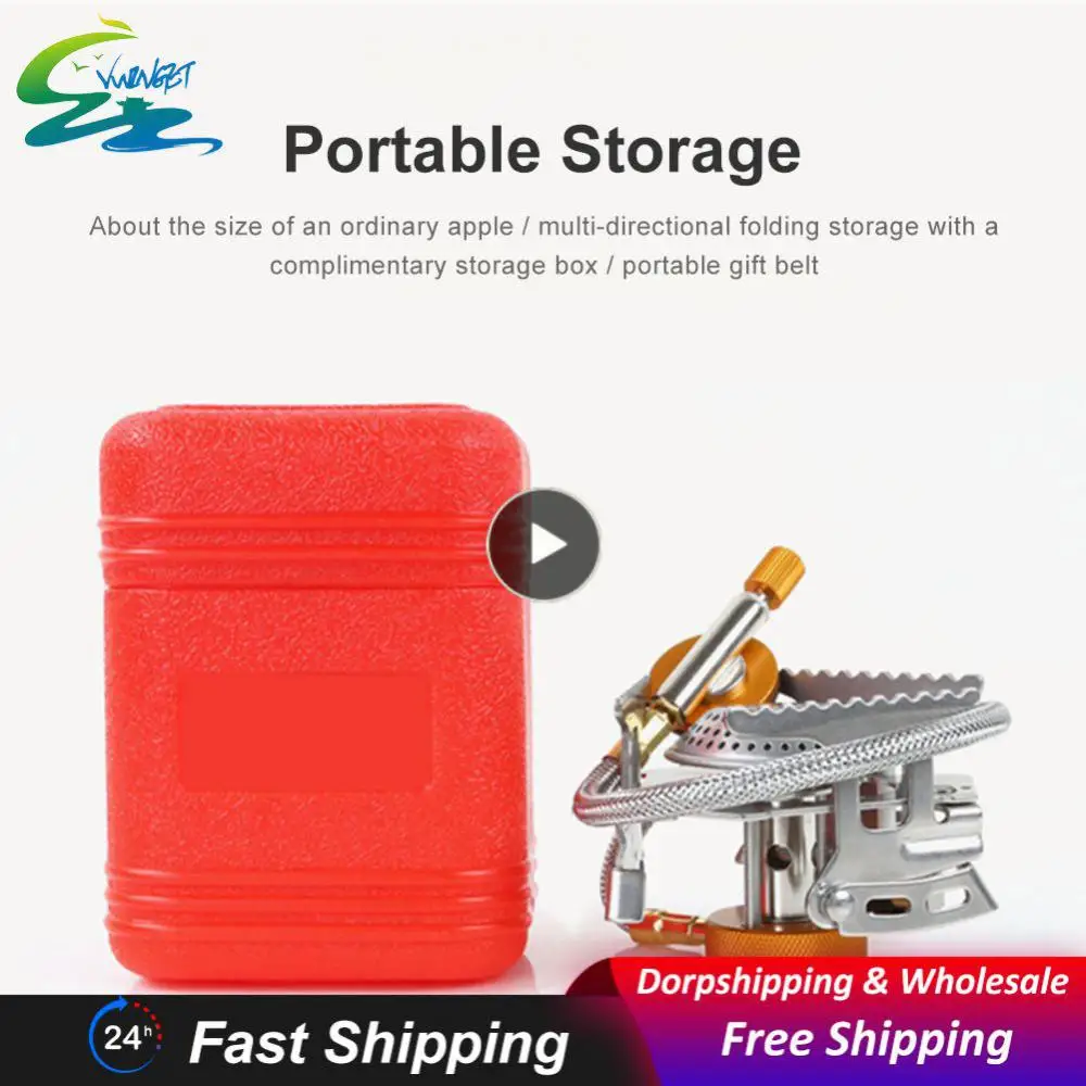 

Wind Resistance Outdoor Gas Stove Burner Light Stainless Steel Portable Camping Camping Stove Load-bearing Windproof