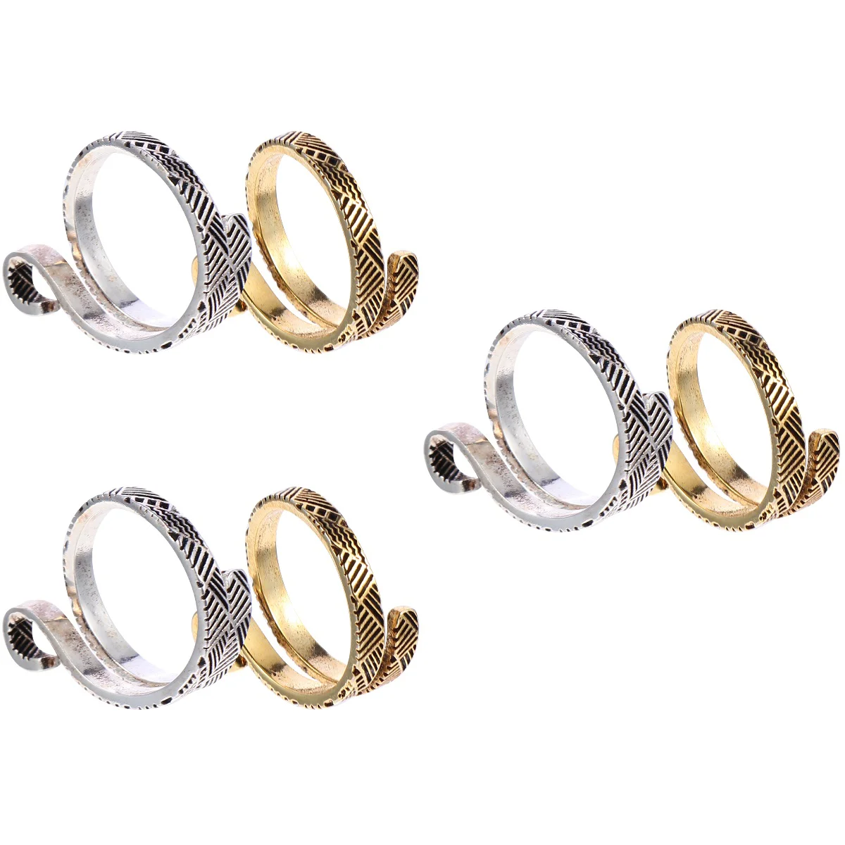 

Ring Crochet Finger Knitting Rings Open Yarnvintage Adjustable Knuckle Punk Guide Tail Stackable Stacking Retro Gadgets Tools