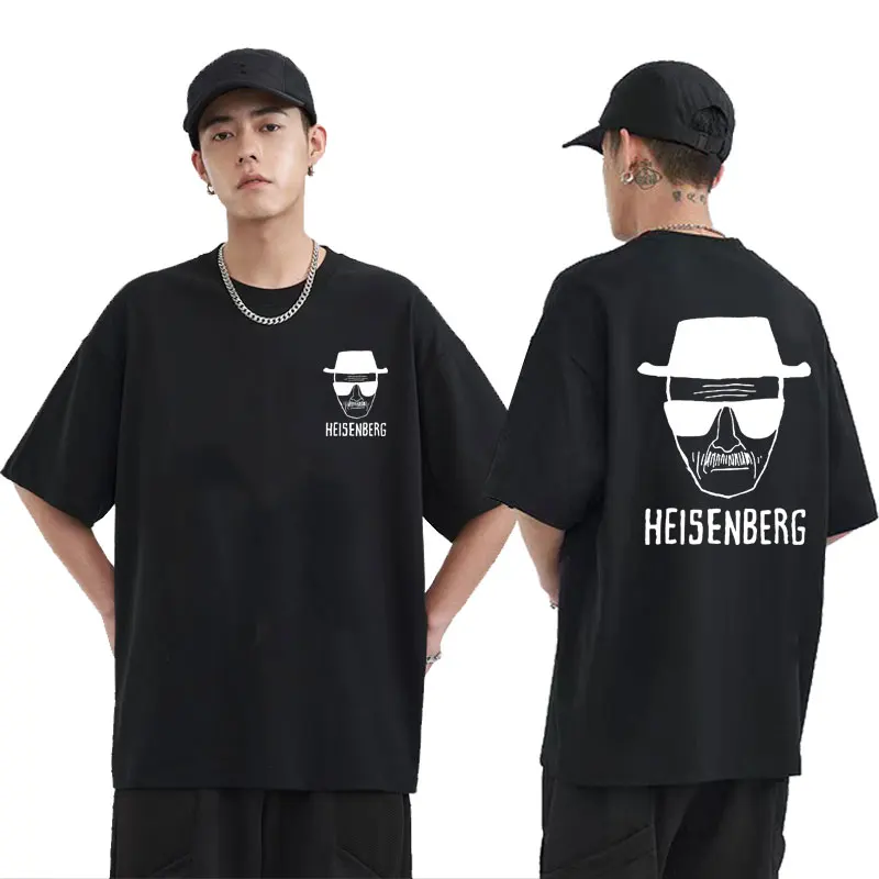 

Hot Sale TV Series Breaking Bad Walter White Heisenberg Print Tshirt High Quality Men Women Vintage Oversized Tees Fun T-shirts