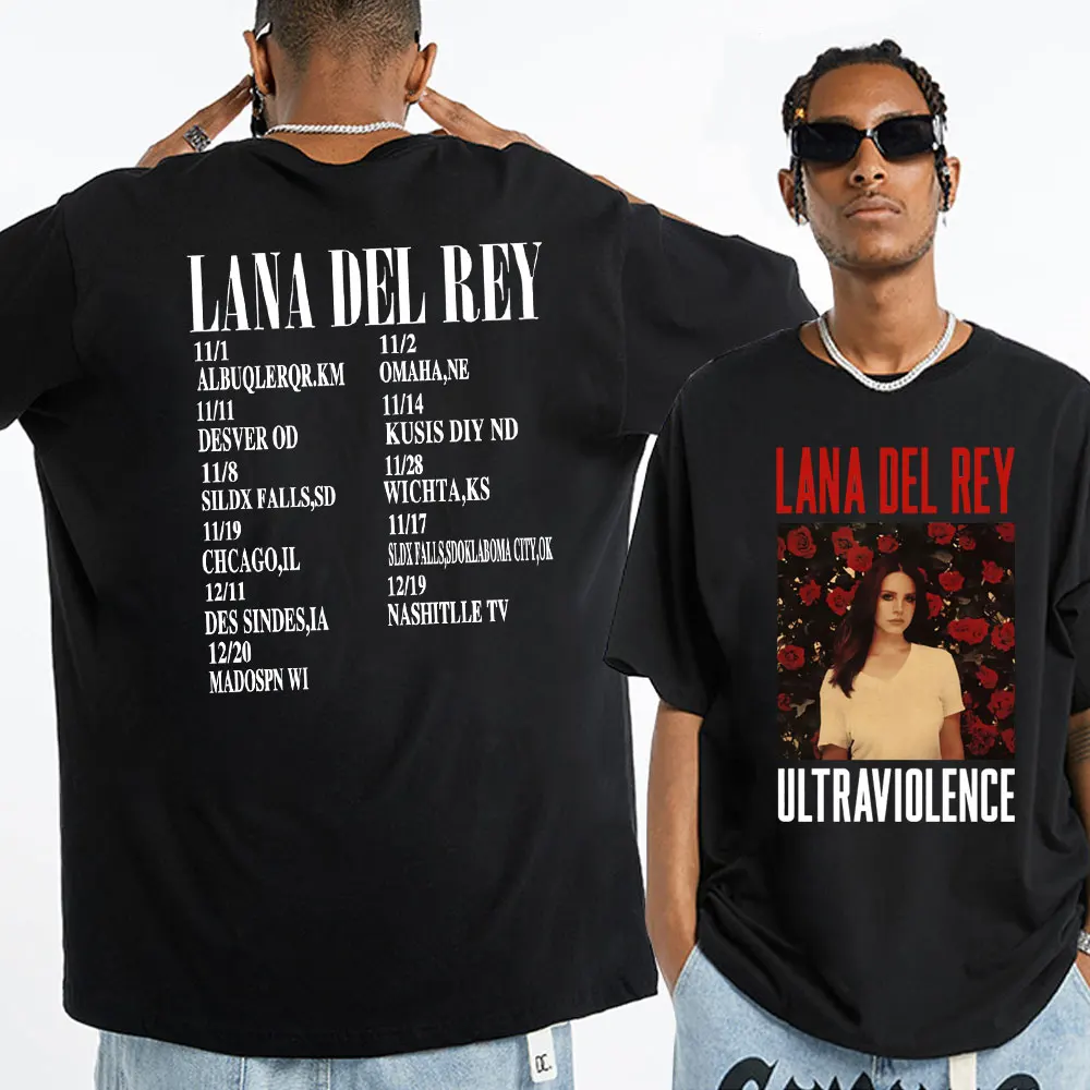 

Lana Del Rey Blue Music Album T-Shirts Men Women 2023 New Short-Sleeve T-Shirt Harajuku Streetwear T Shirt Y2k Clothes Tee Shirt