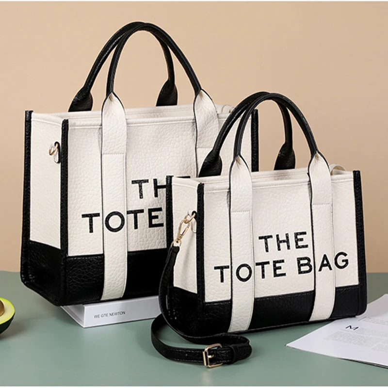 Office Lady Tote Bags For Women Luxury Designer Handbags Female Crossbody Shoulder Shopping Luggage Elegant Business PU Leather