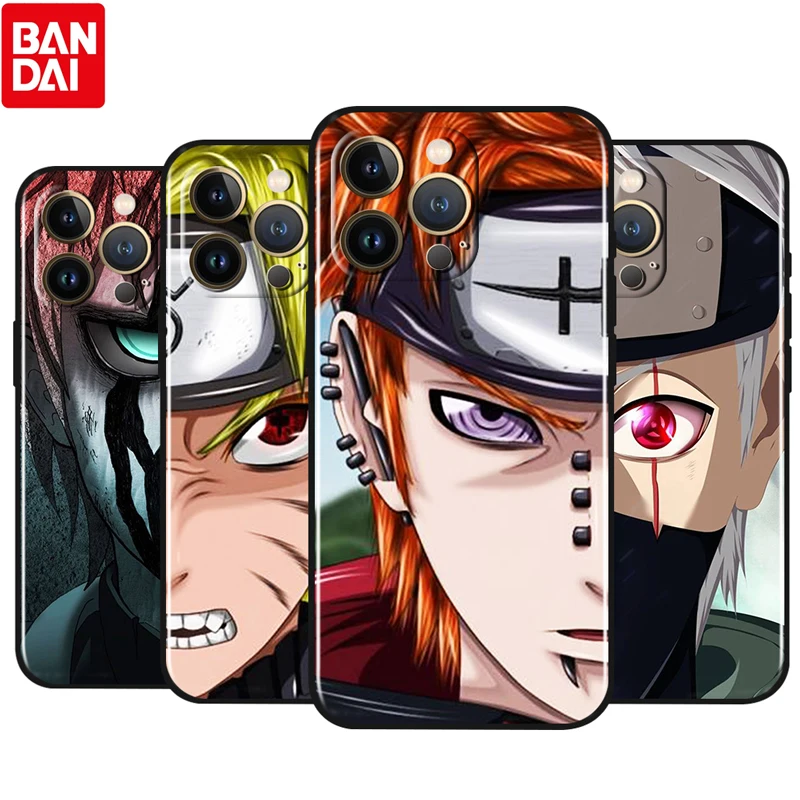 

Naruto Face Anime For Apple iPhone 13 12 Pro Max Mini 11 Pro XS Max X XR 8 7 6 Plus SE 5S 5 Silicone Soft Black Phone Case Cover