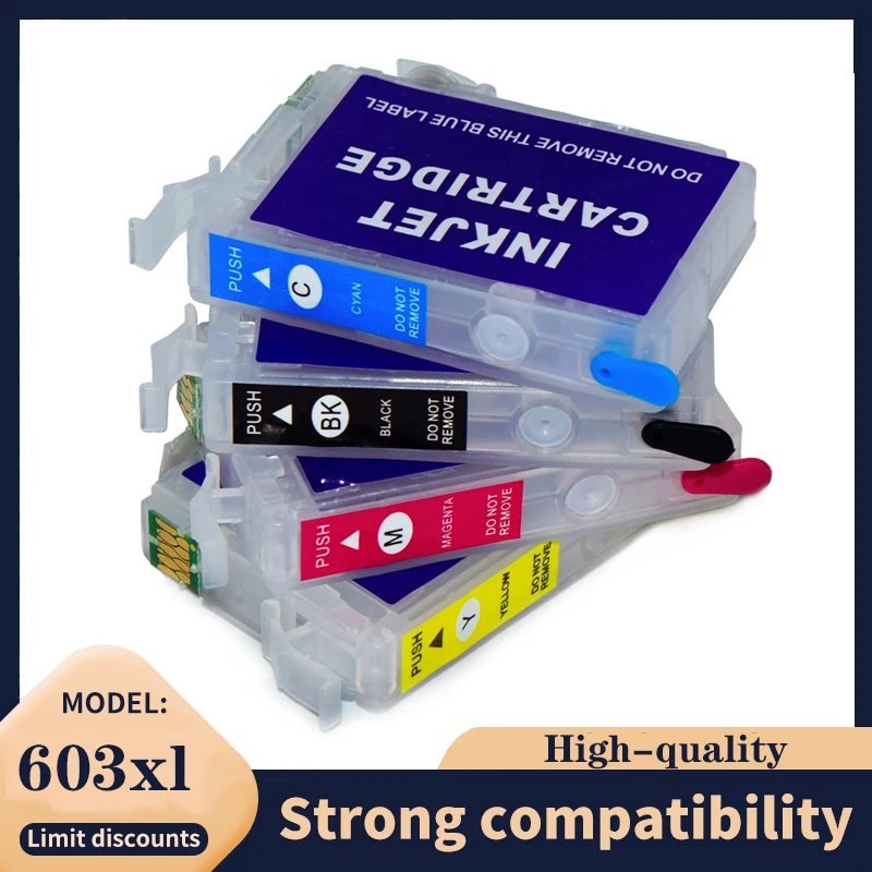 

603XL Refillable Ink Cartridge 603 xl 603 for Epson XP-4155 XP-4150 XP-3155 XP-3150 XP-2155 XP-2150 WF-2870 2845 WF-2840 2820