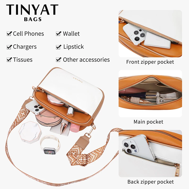 TINYAT богемная сумка через плечо для женщин женская сумка-тоут из искусственной