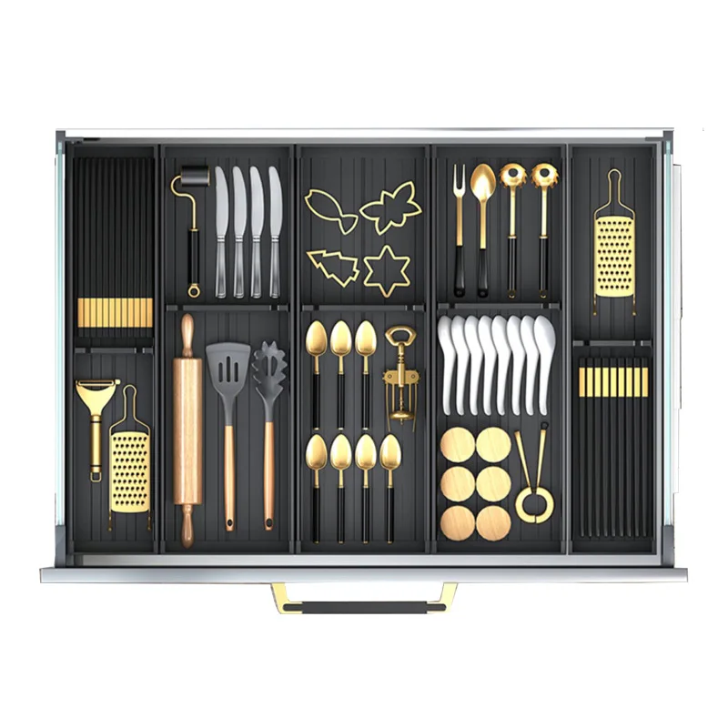 Ящик для хранения кухонных ящиков стеллаж органайзера разделения столовых