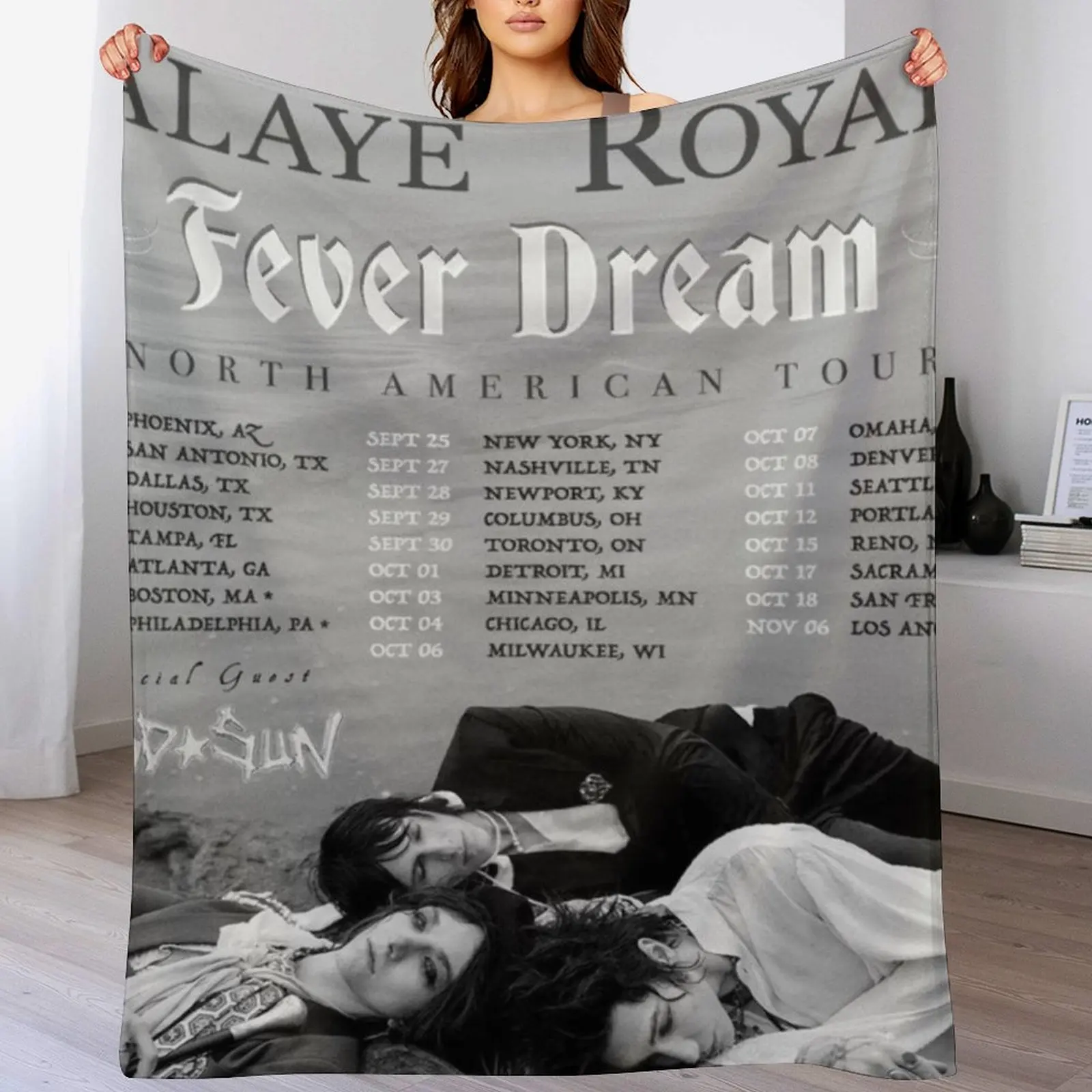 Palaye royale Fever Dream Tour Design Плед теплое для зимы Детские утяжеленные дорожные одеяла