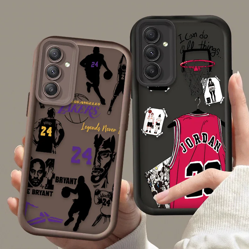 Классный чехол для телефона с баскетбольной звездой Samsung Galaxy A55 A35 A25 A15 A05 A05S 5G A24 A13