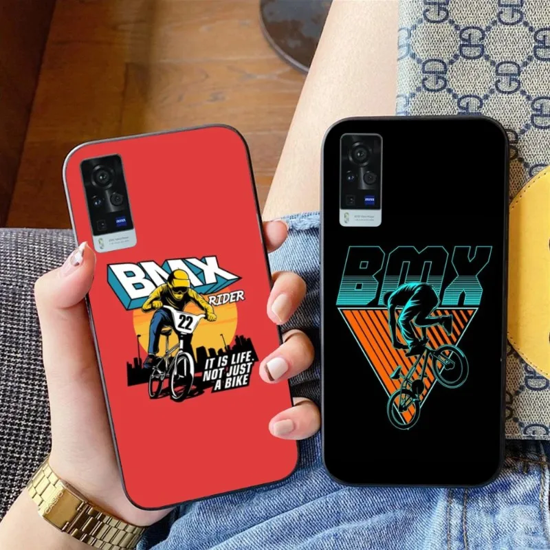 Bike Cell Phone Case For Vivo Y95 Y93 Y31 Y20 V19 V17 V15 Pro X60 Nex Black Soft Phone Cover Funda
