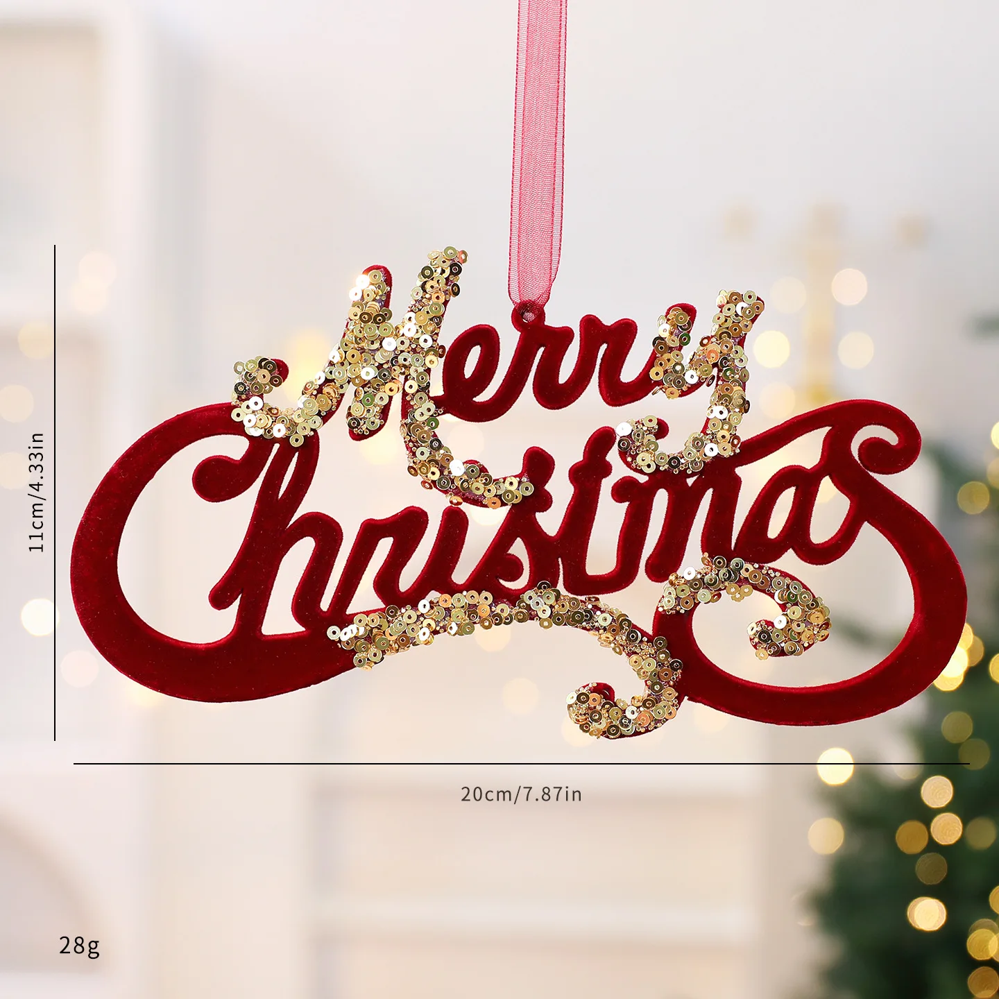 

Рождественский шар бархатный бордовый