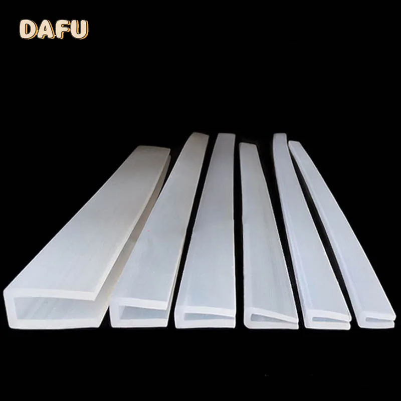 

5Meters U-Shape Silicone Edge Protector Sealing Strip Noise Insulation Anti-Collision For Glass Metal Wood Weatherstrip Trim