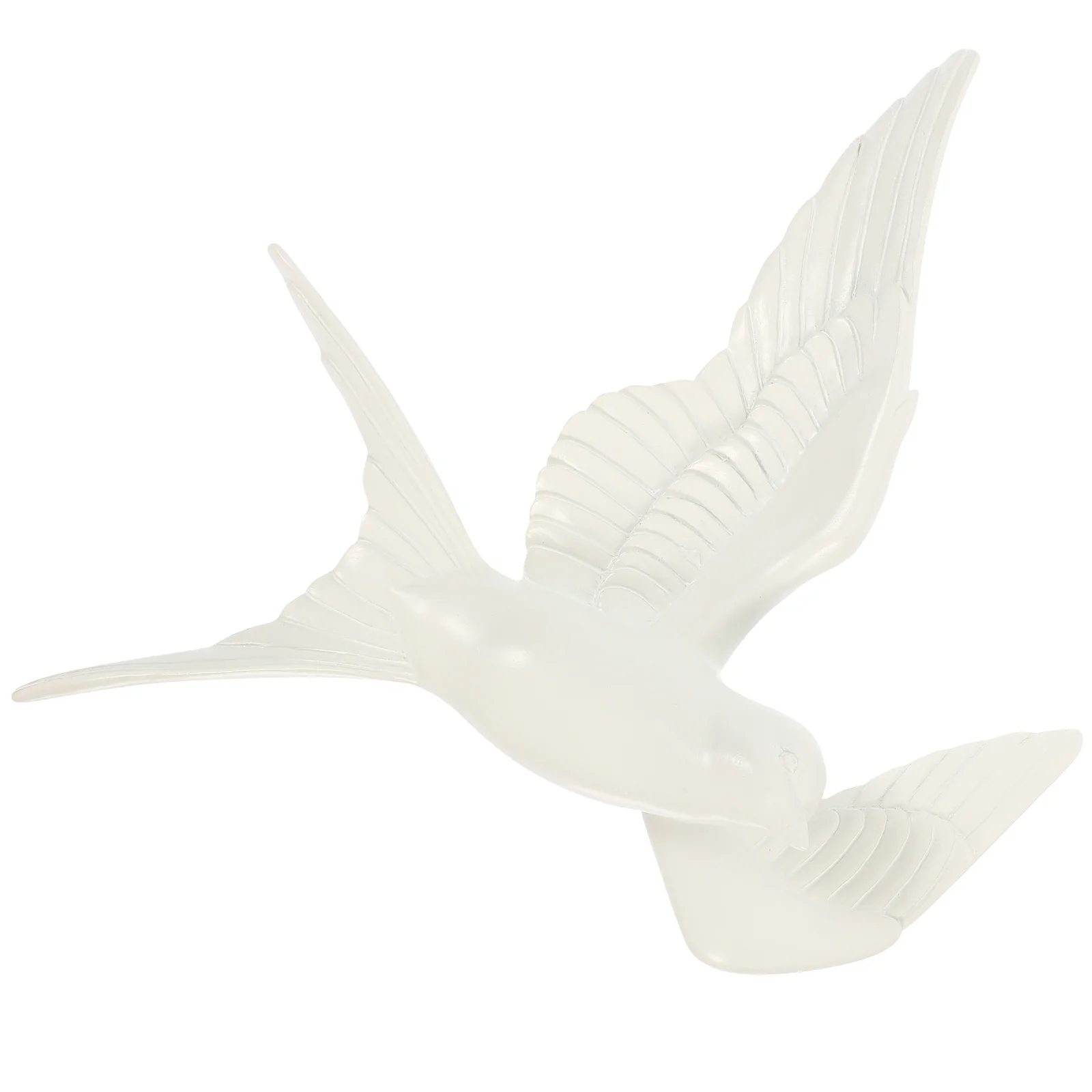

Vivid Bird Sculpture White Ornaments Resin Swallow Figurine Outdoor Ornament 3D Bird Ornament The Sign Seagull Wall Decor