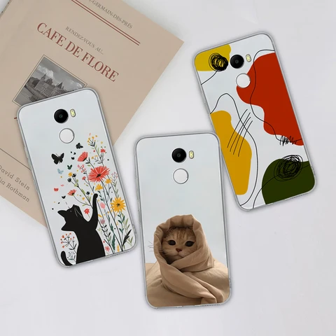 Чехол для телефона Redmi 4 Pro 4A 4X с цветными цветочными узорами, мягкий ТПУ, прозрачный силиконовый чехол для Redmi4, легкий чехол-ракушка