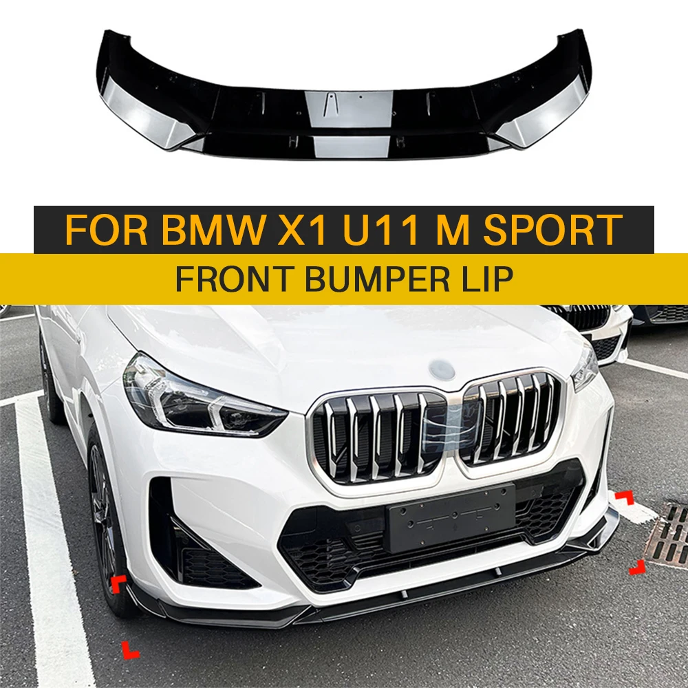 Для BMW X1 U11 M спортивный передний бампер разветвитель для губ спойлер диффузор