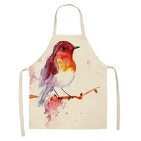1 pcs 38x47cm kitchen aprons for women linen bibs household cleaning apron home waterproof chefs cooking baking apron for child