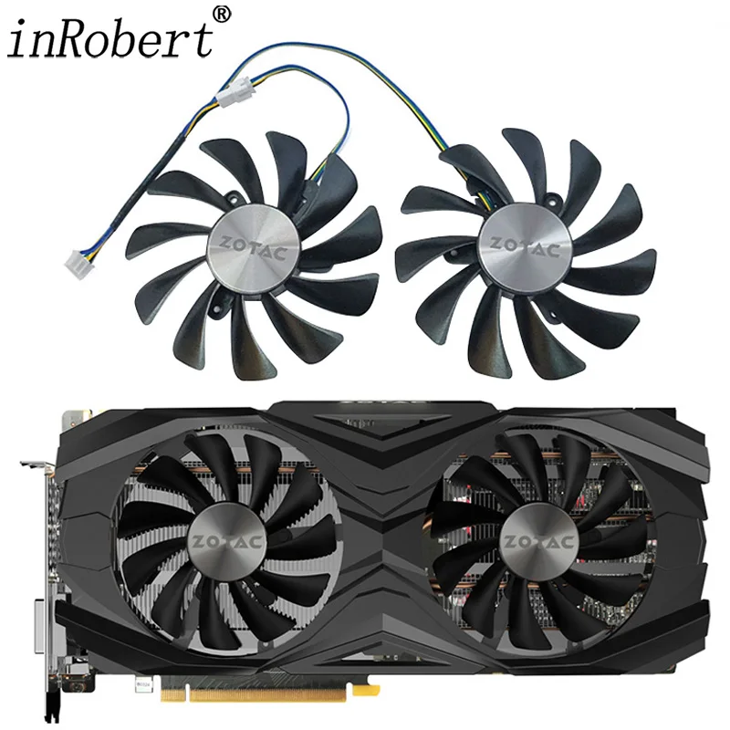 Новый 95 мм 42 мм 4PIN GTX 1080 Ti AMP охлаждающий вентилятор GPU для ZOTAC GeForce GTX 1080 Ti AMP Edition ZT-P10810D-10P кулер для графической карты