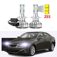 2pcs car led headlight bulbs for lexus is is250 is350 is250c is350c 2007 2012 low beam with zes chips