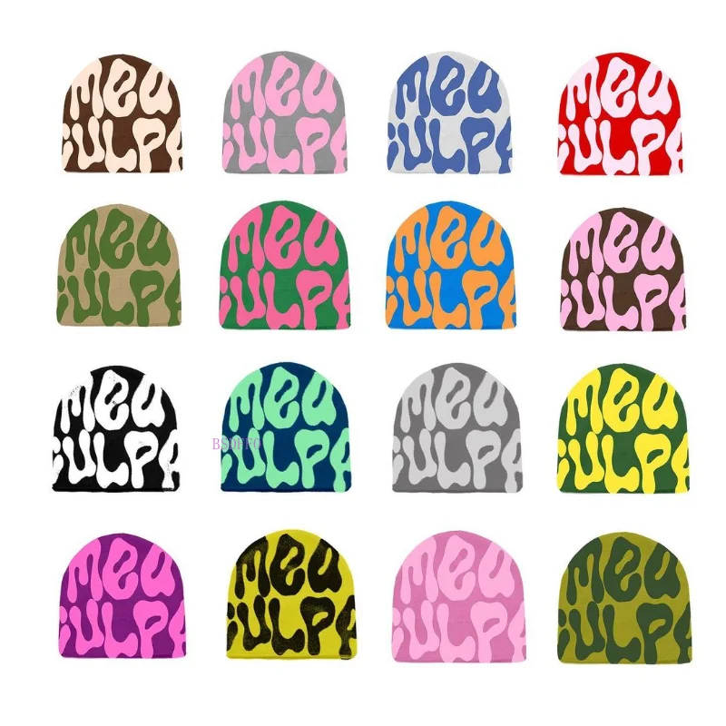 

mea culpa beanie Sense Niche Cold Cap Warm Fashion All Color MC Beanie Knitting Cap Men Women Paragraph Quality Wool Cap Ins New