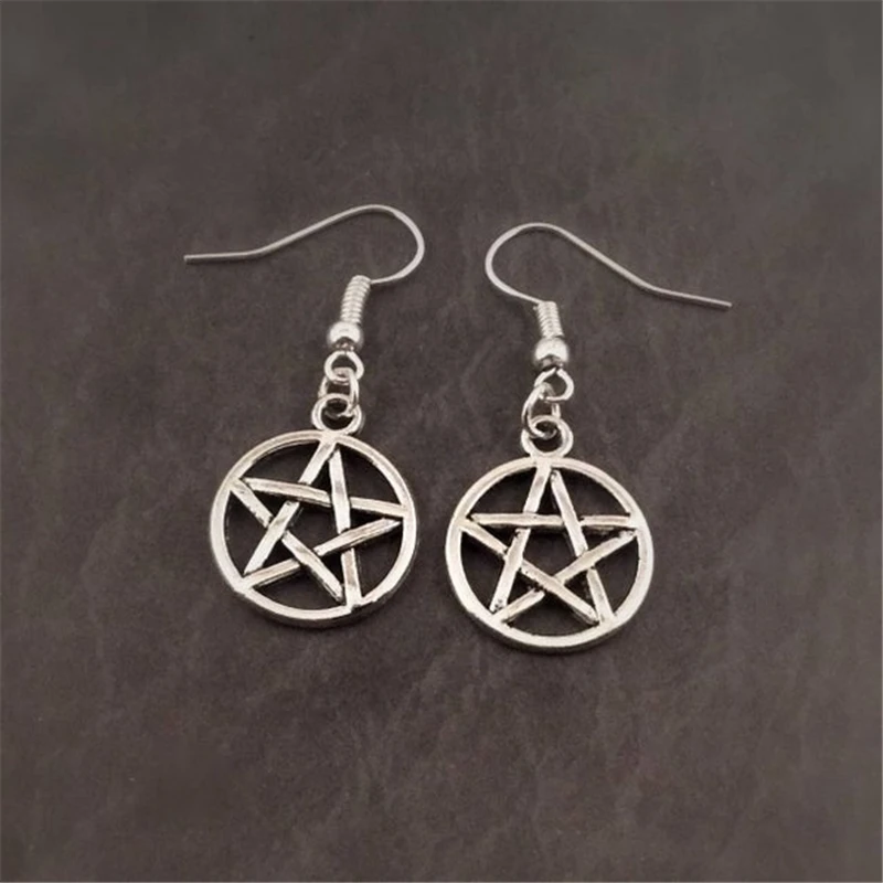 

Pentagram Earrings, Pentacle Earrings, Witchcraft Jewelry, Wiccan Earrings, Goth Jewelry, Gothic Jewellery, Witch Earrings