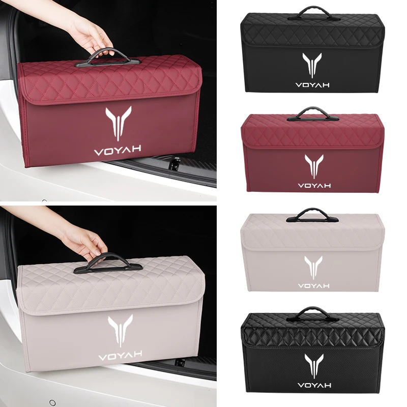 Кожаный органайзер для багажника автомобиля большая вместительная складная