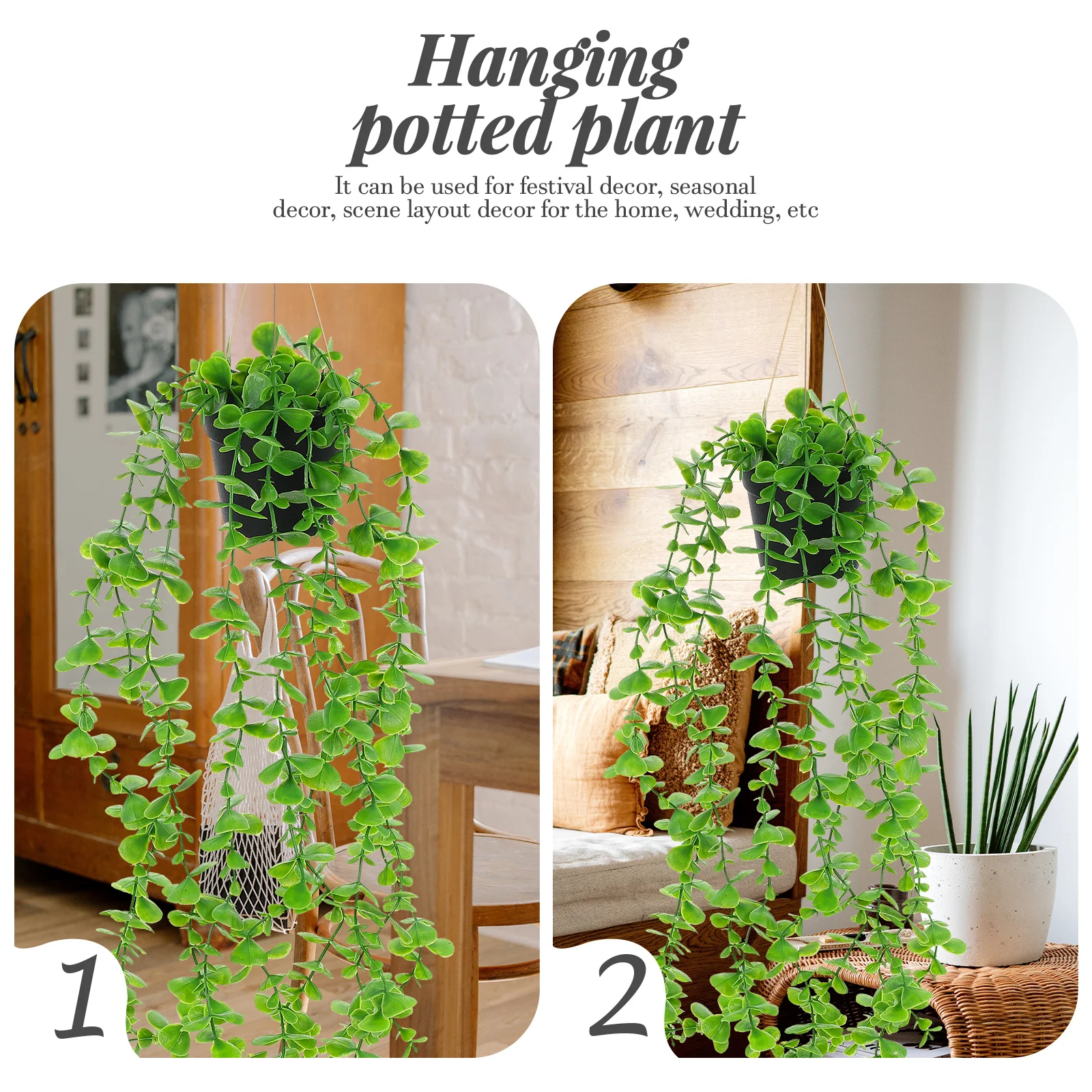5 шт. искусственные подвесные растения в горшках уличный декор потолочные
