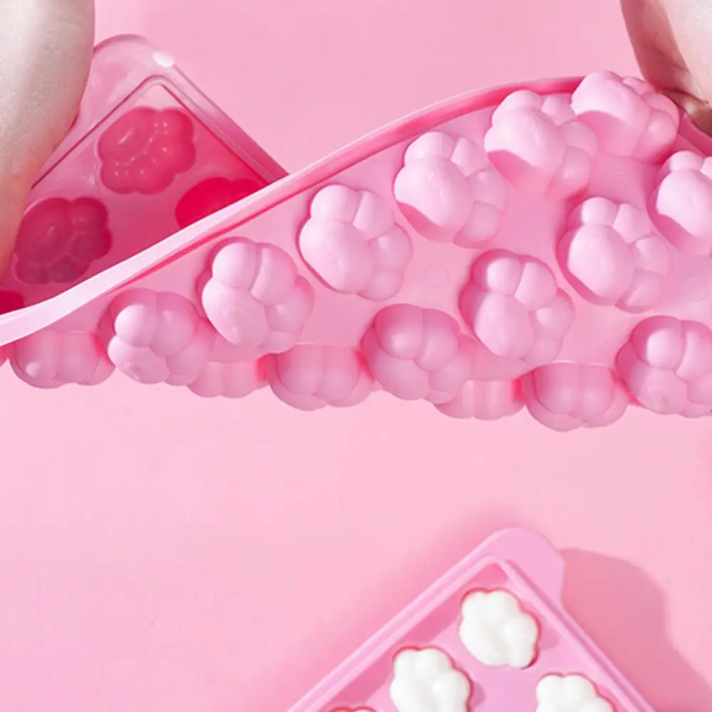 Форма для льда 36 ячеек Штабелируемая Мягкая силиконовая форма с рисунком