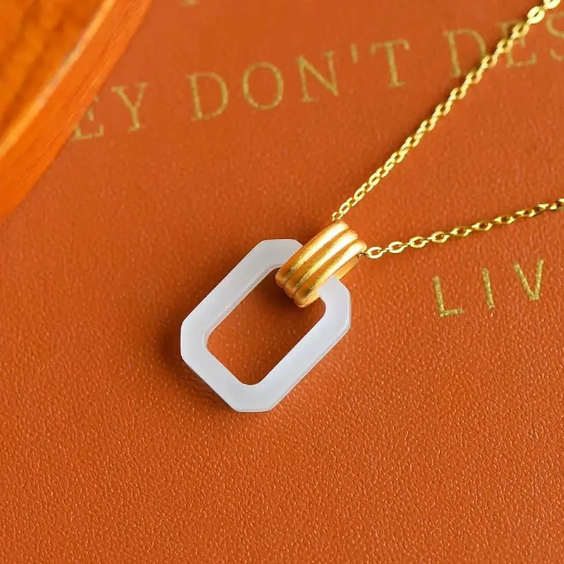 

Ожерелье с подвеской геометрической формы в китайском стиле