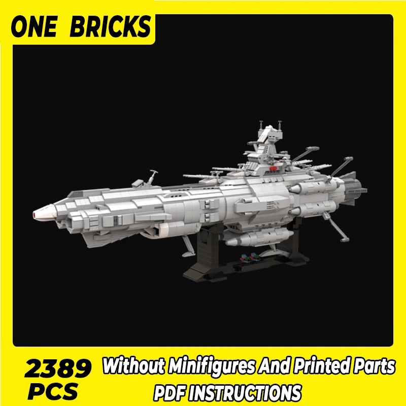 

Moc Building Blocks Space Warship Model Series Andromeda 2199 Technical Bricks DIY Assembly Famous Toys For Childr Holiday Gifts