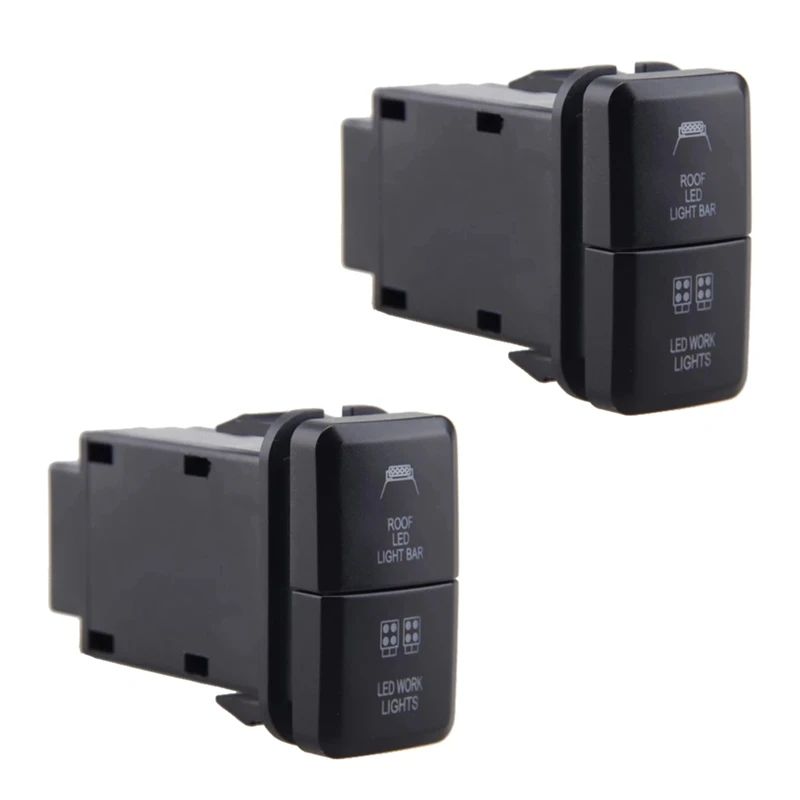 

2x12 В Автомобильная двойсветодиодный светодиодная световая панель синяя/зеленая On-Off фотолампа для Toyota Prado Reiz Hilux Landcruiser