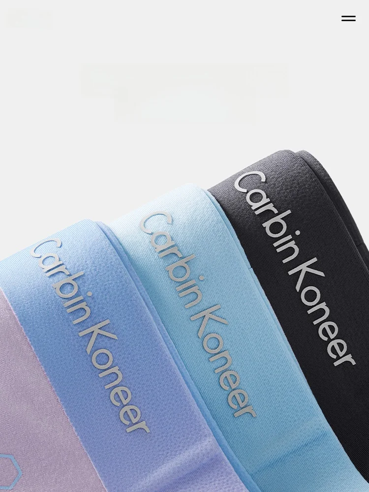 Carbinkoneer Men's Underwear Boys Seamless Modal Boxer Shorts Youth Sports Head